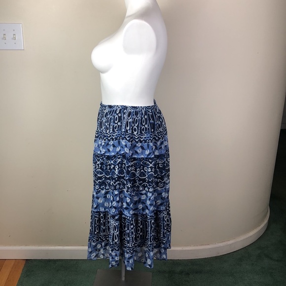 Vintage Tiered Skirt Batik Print - Picture 6 of 7